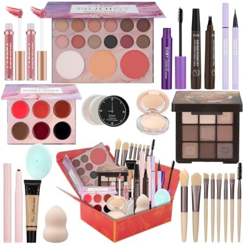 LAZORA Makeup Kit for Teenagers with 20-Colour Palette, 18-colour palette